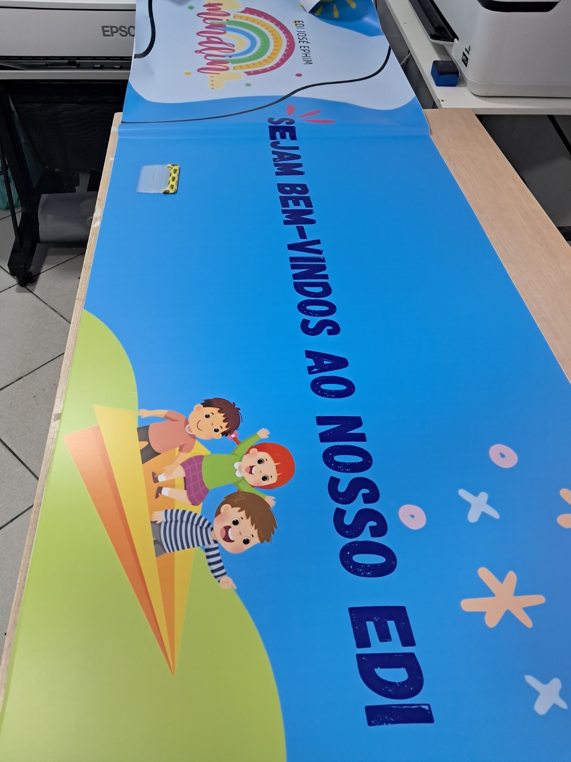 Banners e faixas — trabalho realizado