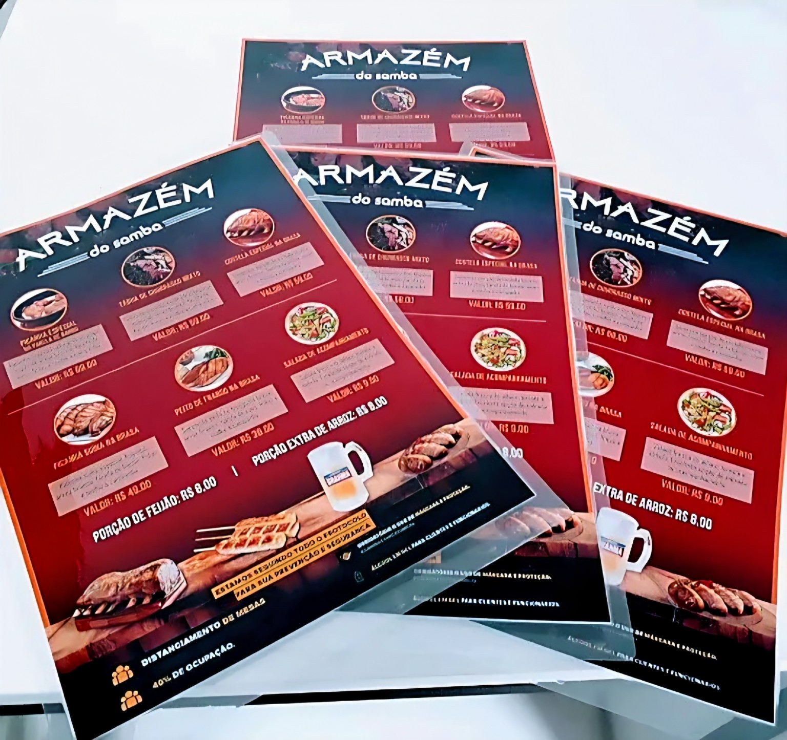 Panfletos e flyers — trabalho realizado